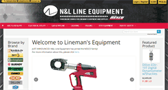 Desktop Screenshot of linemansequipment.com