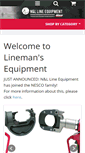 Mobile Screenshot of linemansequipment.com