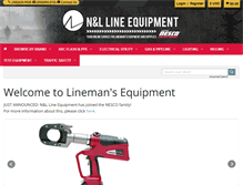 Tablet Screenshot of linemansequipment.com